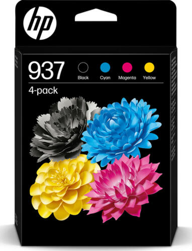 HP 937 4er-Pack CMYK Original Druckerpatrone
