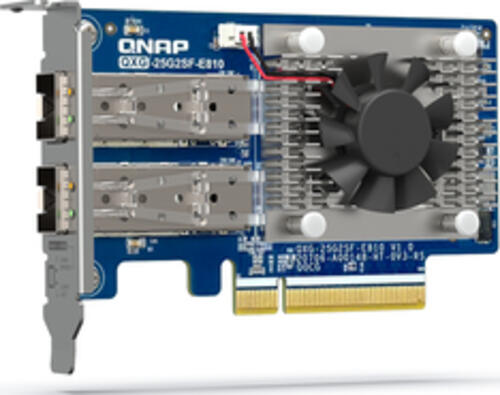 QNAP QXG-25G2SF-E810 Netzwerkkarte Eingebaut Faser 25000 Mbit/s