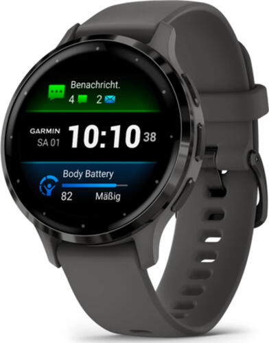 Garmin Venu 3S 3,05 cm (1.2) AMOLED 41 mm Digital 390 x 390 Pixel Touchscreen Grau WLAN GPS