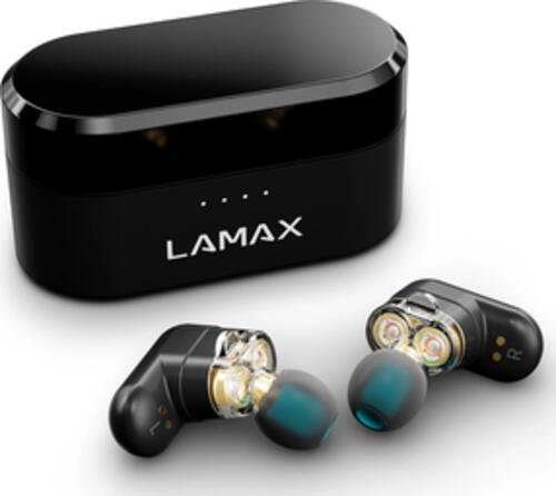 Lamax Duals1 Kopfhörer True Wireless Stereo (TWS) im Ohr Anrufe/Musik USB Typ-C Bluetooth Schwarz