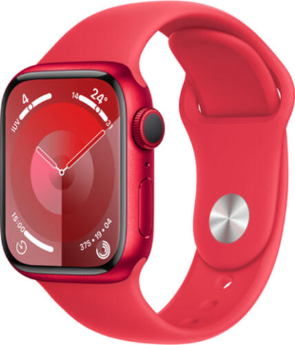 Apple Watch 9 GPS 41mm Alu (PRODUCT)RED Sportarmb. M/L