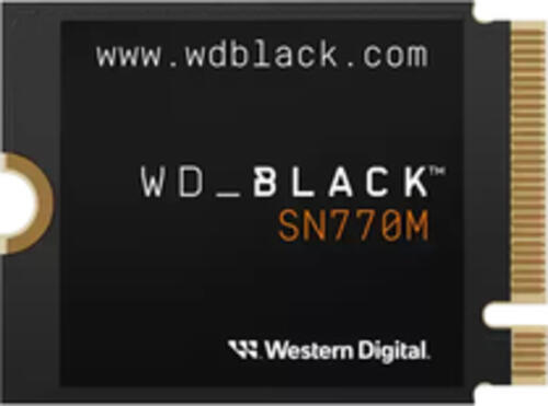2.0 TB SSD Western Digital WD_BLACK SN770M NVMe SSD, M.2/M-Key (PCIe 4.0 x4), lesen: 5150MB/s, schreiben: 4850MB/s SLC-Cached, TBW: 1.2PB