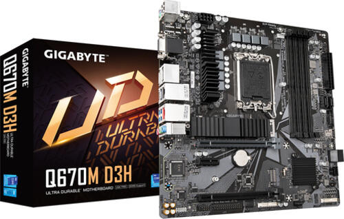 Gigabyte Q670M D3H (rev. 1.0) Intel Q670 LGA 1700 micro ATX