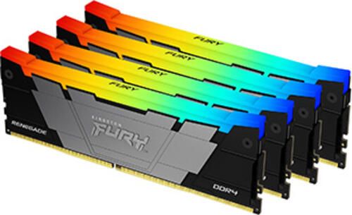 Kingston Technology FURY 64GB 3600MT/s DDR4 CL16 DIMM (4er-Kit) 1Gx8 Renegade RGB