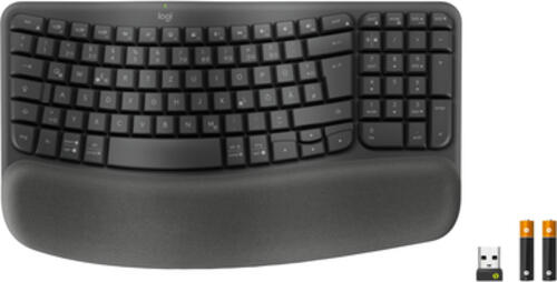 Logitech 920-012327 Tastatur B&uuml;ro RF Wireless &plus; Bluetooth QWERTZ Deutsch Graphit