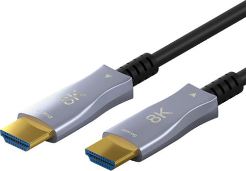 Goobay 65558 HDMI-Kabel 50 m HDMI Typ A (Standard) Schwarz, Grau