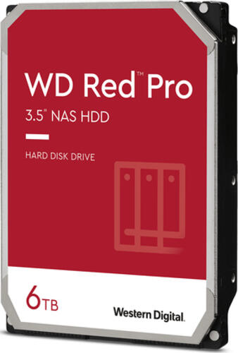 6.0 TB HDD Western Digital WD Red Pro-Festplatte, geeignet für Dauerbetrieb