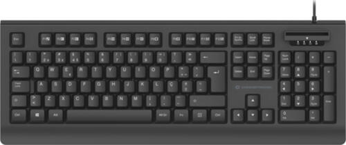 Conceptronic KAYNE01PT USB-Tastatur mit Smart ID-Kartenleser, Portugiesisches Layout