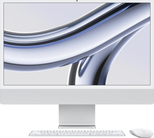 Apple iMac 24 silber, M3 - 8 Core CPU / 10 Core GPU, 8GB RAM, 256GB SSD