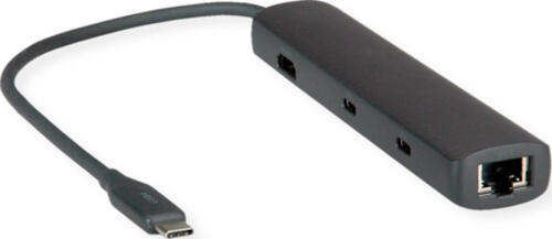 ROLINE 12021124 laptop-dockingstation & portreplikator Kabelgebunden USB 3.2 Gen 1 (3.1 Gen 1) Type-C Grau
