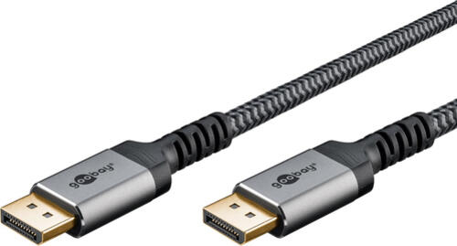 Goobay 65264 DisplayPort-Kabel 1 m Grau