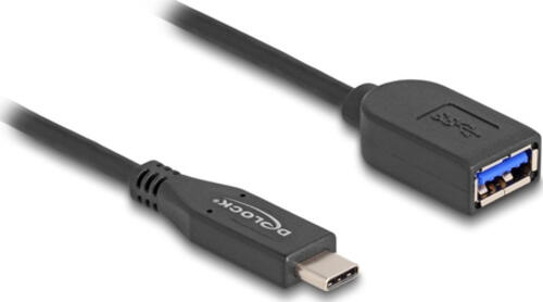 DeLOCK 60568 USB Kabel 0,5 m USB 3.2 Gen 2 (3.1 Gen 2) USB C USB A Schwarz