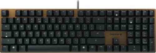 CHERRY KC 200 MX Tastatur USB QWERTY Englisch Schwarz, Bronze