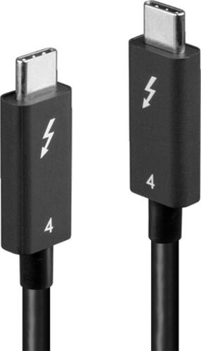 Lindy 31121 Thunderbolt-Kabel 2 m 40 Gbit/s Schwarz