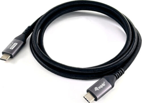 Equip USB 4 Gen 3 C zu C Kabel, M/M, 2,0 m, PD3.1 240W, 8K/60Hz, 40 Gbps, Schwarz