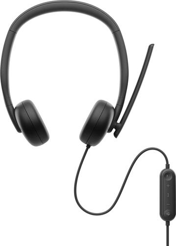 DELL WH3024 Kopfhörer Kabelgebunden Kopfband Anrufe/Musik USB Typ-C Schwarz