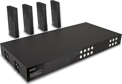Lindy 38345 Audio-/Video-Leistungsverstärker AV-Sender & -Empfänger Schwarz