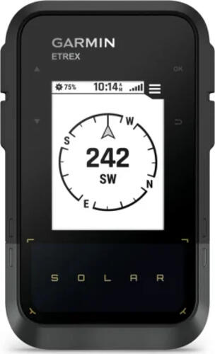 Garmin eTrex Solar Navigationssystem Handgeführt 5,49 cm (2.16) 141 g Schwarz, Grau