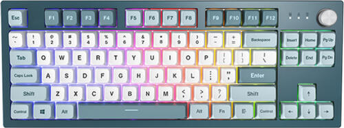 Montech TKL Freedom Tastatur USB Deutsch Schwarz, Weiß