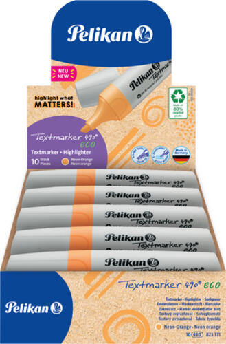Pelikan Textmarker 490 eco Marker 10 Stück(e) Meißel Orange