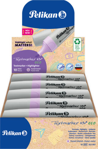 Pelikan Textmarker 490 eco Marker 10 Stück(e) Meißel Violett