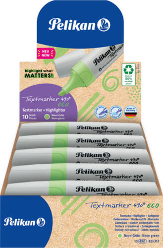 Pelikan Textmarker 490 eco Marker 10 Stück(e) Meißel Grün