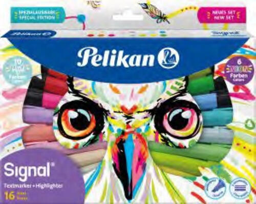 Pelikan 825078 Marker 16 Stück(e) Meißel Mehrfarbig