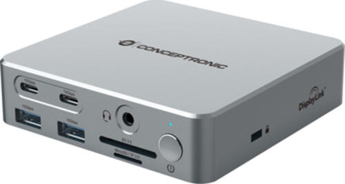 CONCEPTRONIC Dock USB-C->2xHDMI,2xUSB-C,4xUSB-A,DP,GbE LAN