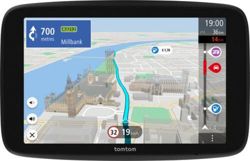 TomTom GO Camper Max Navigationssystem Fixed 17,8 cm (7) Touchscreen 400 g Schwarz