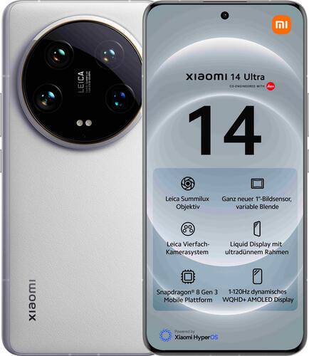 Xiaomi 14 Ultra 17,1 cm (6.73) Dual-SIM 5G USB Typ-C 16 GB 512 GB 5000 mAh Weiß