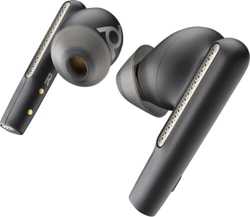 POLY Voyager Free 60/60+ Für Microsoft Teams zertifizierte schwarze Ohrhörer (2 Stück)