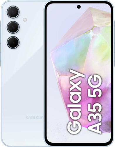 Samsung Galaxy A35 5G 16&comma;8 cm &lpar;6&period;6&rpar; Hybride Dual-SIM Android 14 USB Typ-C 6 GB 128 GB 5000 mAh Blau