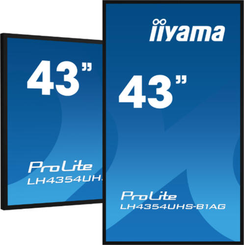 iiyama LH4375UHS-B1AG Signage-Display 108 cm (42.5) LCD WLAN 500 cd/m 4K Ultra HD Eingebauter Prozessor Android 8.0 18/7