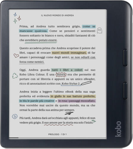 Rakuten Kobo Libra Colour eBook-Reader Touchscreen 32 GB WLAN Schwarz