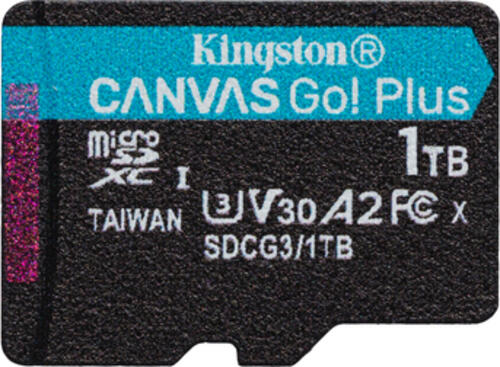 Kingston Technology 1TB microSDXC Canvas Go Plus 170R A2 U3 V30 Einzelpack ohne Adapter