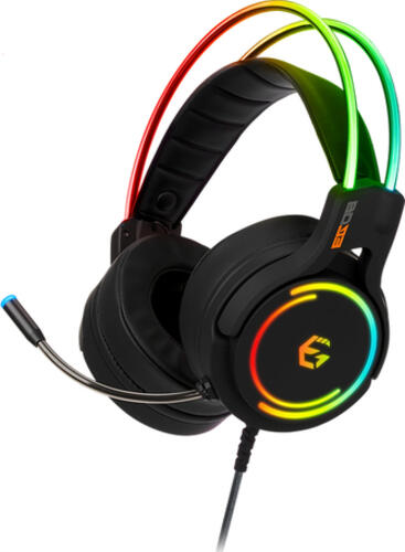 EgoGear SHS50-PC-W-RGB Kopfhörer & Headset Kabelgebunden Kopfband Gaming USB Typ-A Schwarz