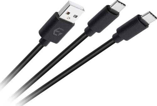 EgoGear SCH15C-UNI-BK USB Kabel 3 m USB A 2 x USB C Schwarz