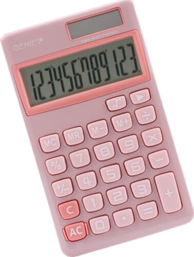 Genie 212 P Taschenrechner Tasche Einfacher Taschenrechner Pink