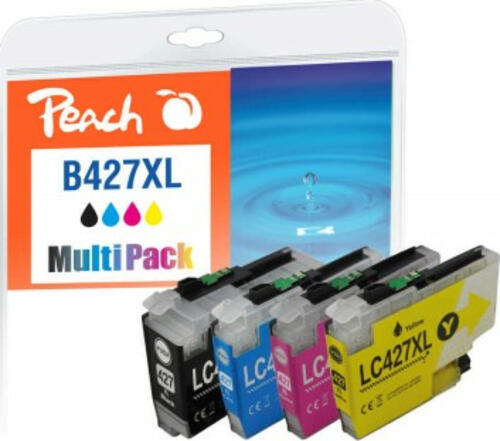 Peach PI500-401 Druckerpatrone 4 Stück(e) Kompatibel Hohe (XL-) Ausbeute Schwarz, Cyan, Magenta, Gelb