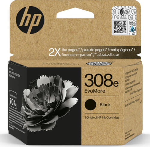 HP 308e EvoMore Schwarz Original Druckerpatrone
