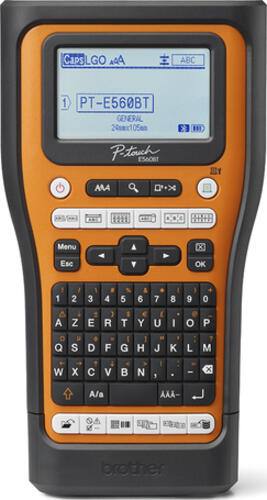 Brother PT-E560BTVP Etikettendrucker Wärmeübertragung 180 x 180 DPI 20 mm/sek Verkabelt & Kabellos HSE/TZe Bluetooth QWERTZ