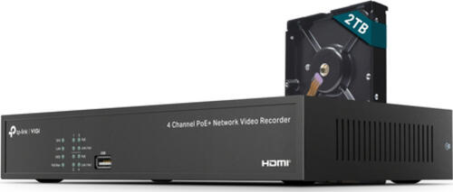 VIGI 4 Channel PoE+ Network Video Record