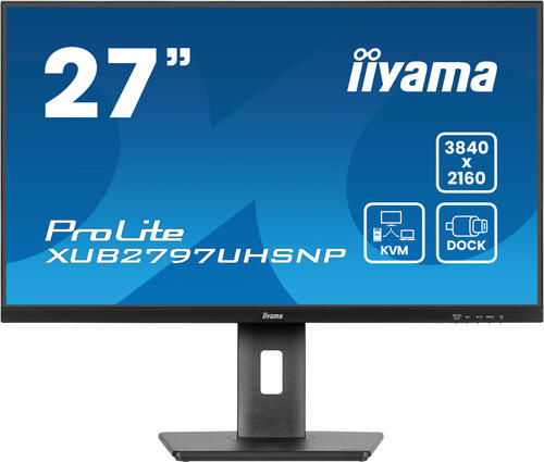 27" IPS-panel, 3840x2160 UHD, USB-C Dock