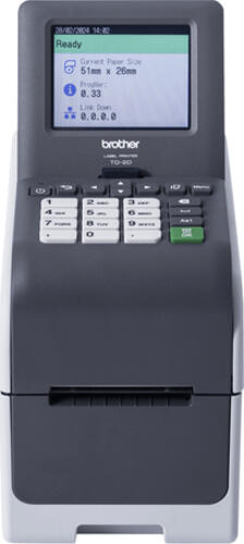 Brother TD-2350DSA203 Etikettendrucker Thermodirekt 203 x 203 DPI 152 mm/sek Verkabelt & Kabellos Ethernet/LAN WLAN Bluetooth