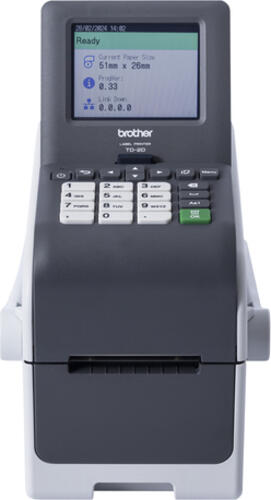 Brother TD-2350DSAH300 Etikettendrucker Thermodirekt 300 x 300 DPI 152 mm/sek Verkabelt & Kabellos Ethernet/LAN WLAN Bluetooth
