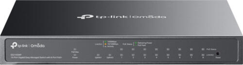 TP-Link Omada ES210GMP Netzwerk-Switch Managed Gigabit Ethernet &lpar;10&sol;100&sol;1000&rpar; Power over Ethernet &lpar;PoE&rpar; Schwarz