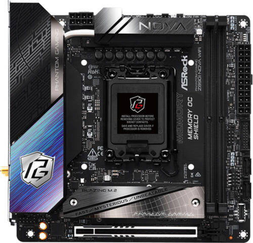 Asrock Phantom Gaming Z890I Nova WiFi Intel Z890 LGA 1851 (Socket V1) mini ITX