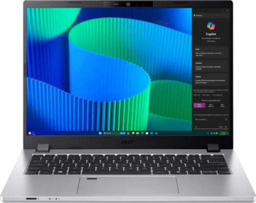 Acer TravelMate P2 TMP214-56-TCO-54AL Intel Core 5 120U Laptop 35&comma;6 cm &lpar;14&rpar; WUXGA 16 GB DDR5-SDRAM 512 GB SSD Wi-Fi 6E &lpar;802&period;11ax&rpar; Windows 11 Pro Deutsch Silber