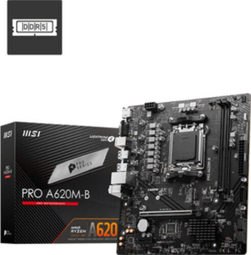 MSI PRO A620M-B Motherboard AMD A620