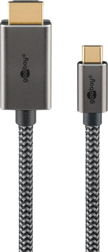 USB-C™-auf-HDMI™-Textilkabel 4K